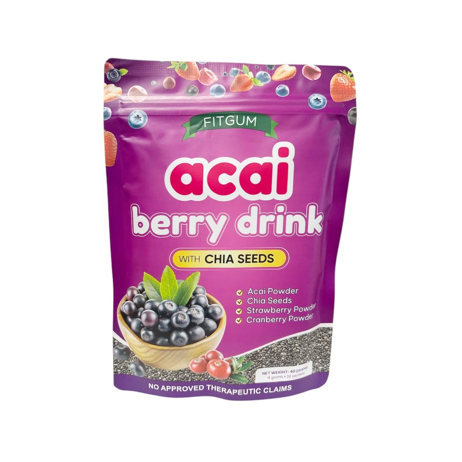 Fitgum Acai Berry Powdered Fitgum Acai Berry Powdered