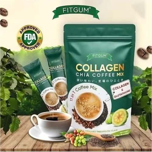 fitgum collagen chia coffee
