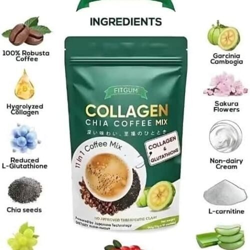 fitgum collagen chia coffee