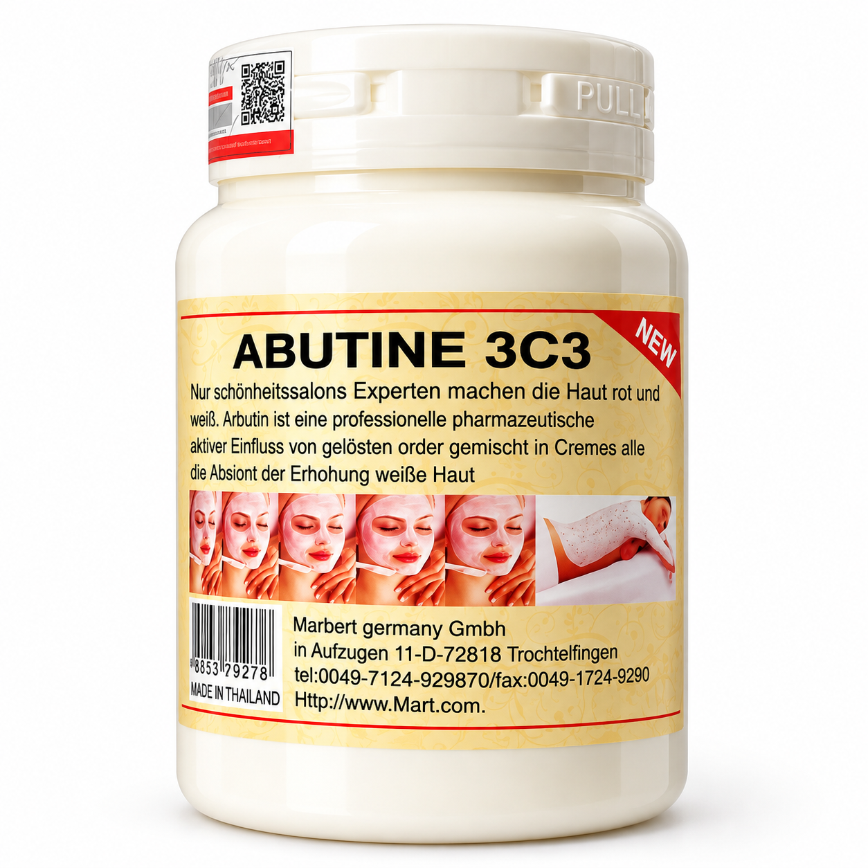 Arbutin 3C3 Skincare Jar Product Shot ABUTINE 3C3 Intensive Skin Brightening