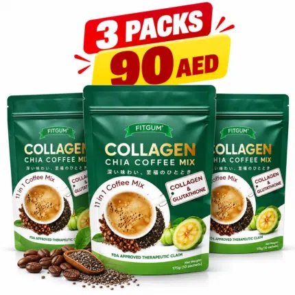 FitGum Collagen Coffee Mix with Chia Seeds